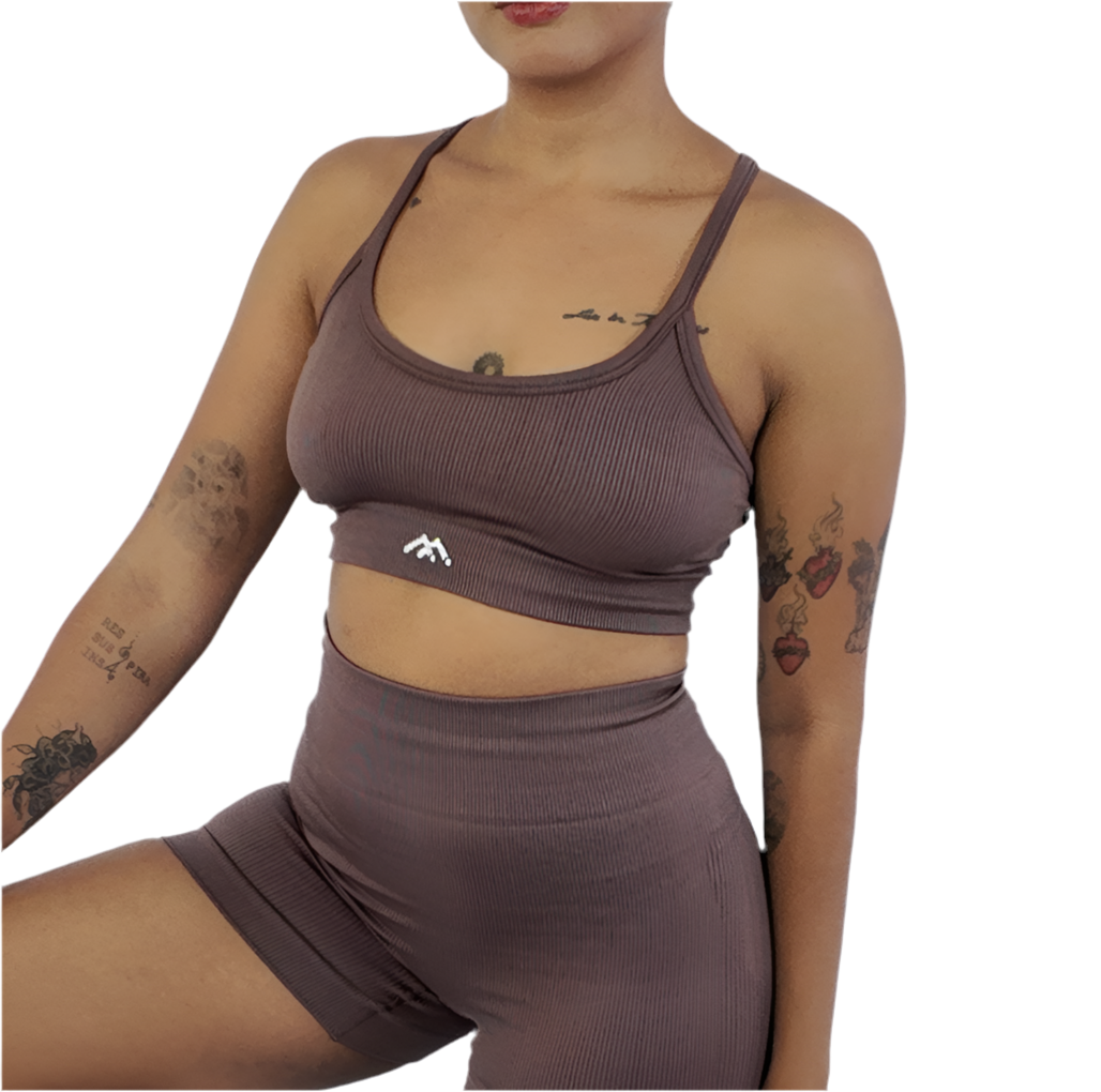 Calm Set Chocolate - Top Calm + Shorts Aura
